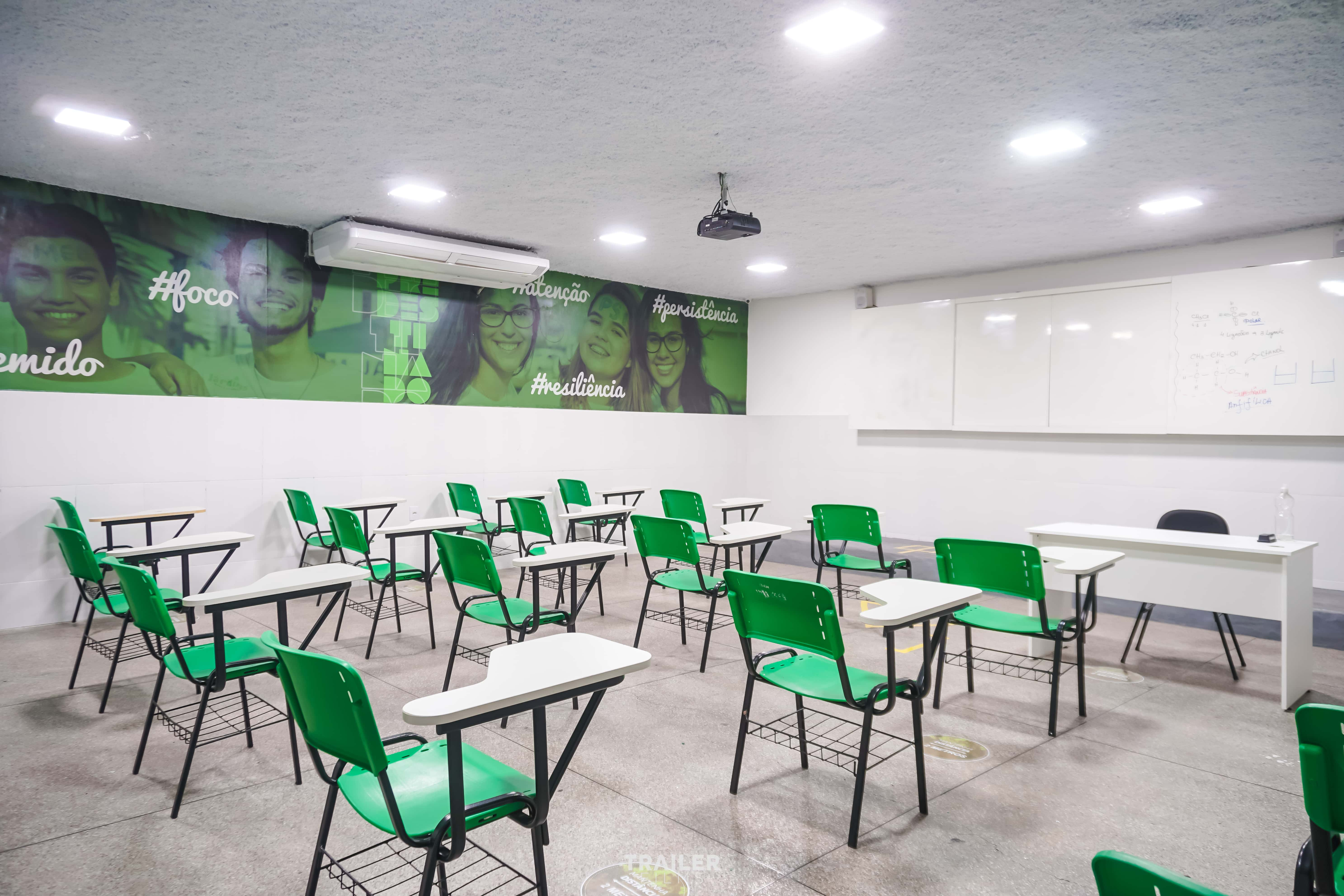 ambiente da turma do ensino médio do grupo jardins.